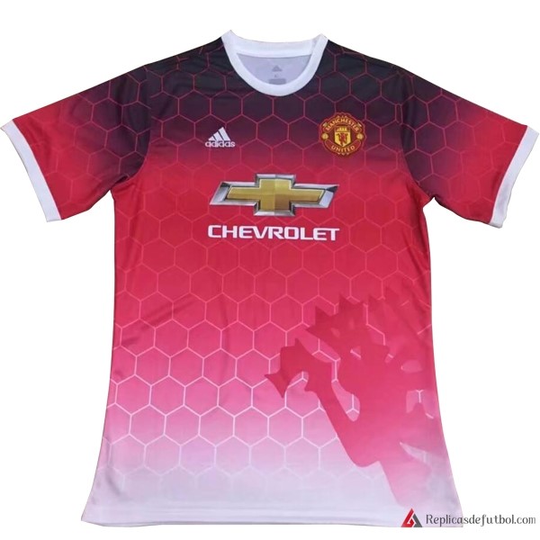 Camiseta Entrenamiento Manchester United 2017-2018 Rosa